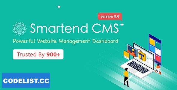 SmartEnd CMS v8.6.1 – Laravel Admin Dashboard with Frontend and Restful API