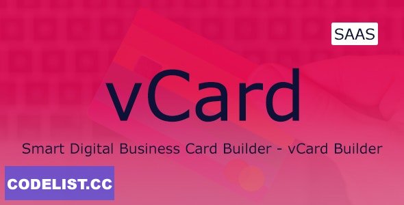 vCard v2.4 – Digital Business Card Builder SaaS