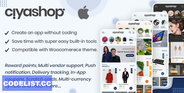 CiyaShop v4.12 – Native iOS Application based on WooCommerce