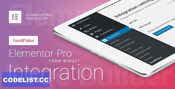 Elementor Pro Form Widget – SendPulse – Integration v1.10.0