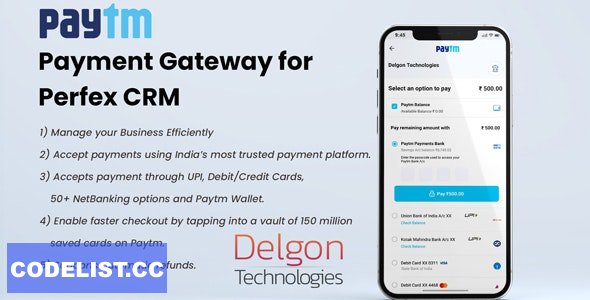 Paytm v1.1 – Payment Gateway Plugin for Perfex CRM